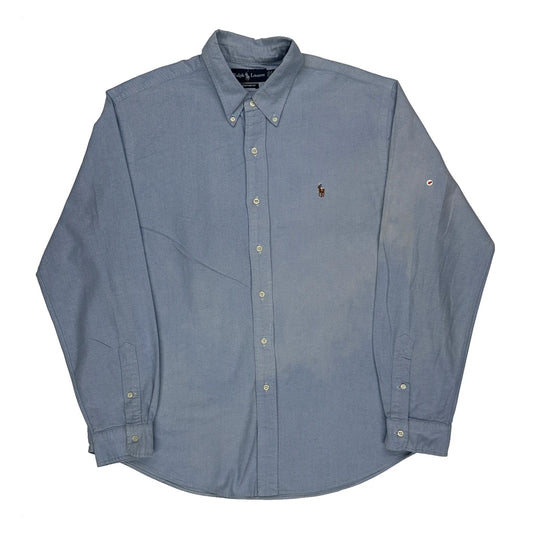 Vintage Ralph Lauren Shirt - XL Blue Cotton