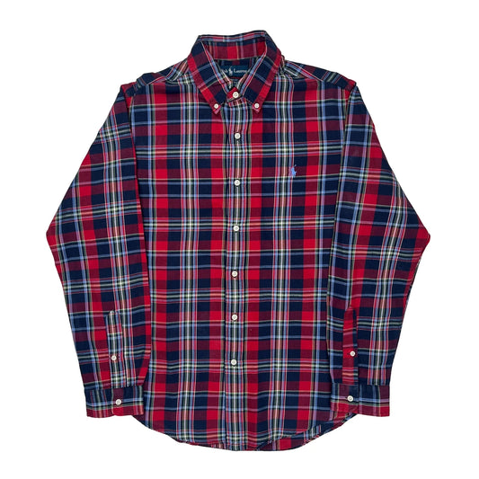 Ralph Lauren Checked Shirt - Large Red Cotton
