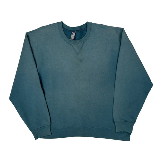 Russell Athletic Sweatshirt - Medium Blue Cotton
