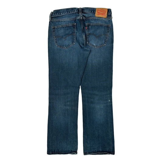 527 Levis Boot Cut Jeans - 33W 32L Blue Cotton