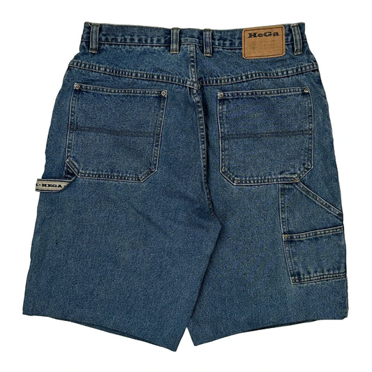 Hega Denim Shorts - 33W 10L Blue Cotton