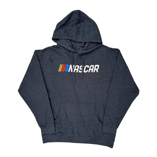 Nascar Hoodie - Large Grey Cotton Blend