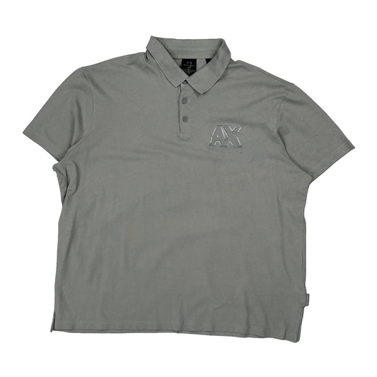 Armani Exchange Polo Shirt - 2XL Grey Cotton