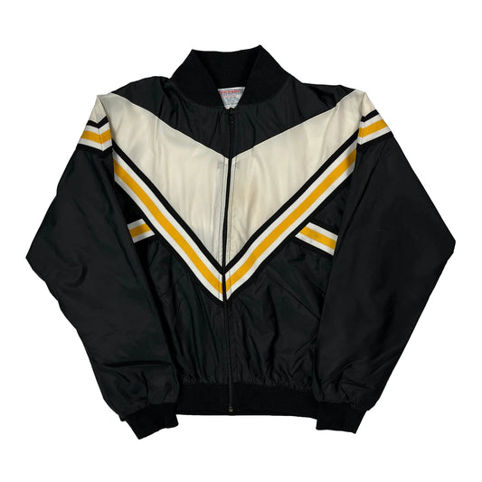 Made In USA Cheerleader Varsity Jacket - Small Black Polyester