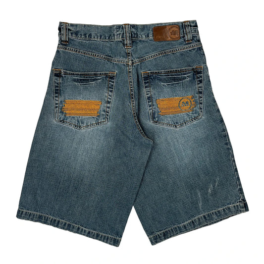 Mecca Denim Shorts - 29W 12L Blue Cotton