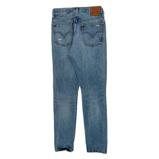 501 Levis Patch Repair Jeans - 27W 29L Blue Denim