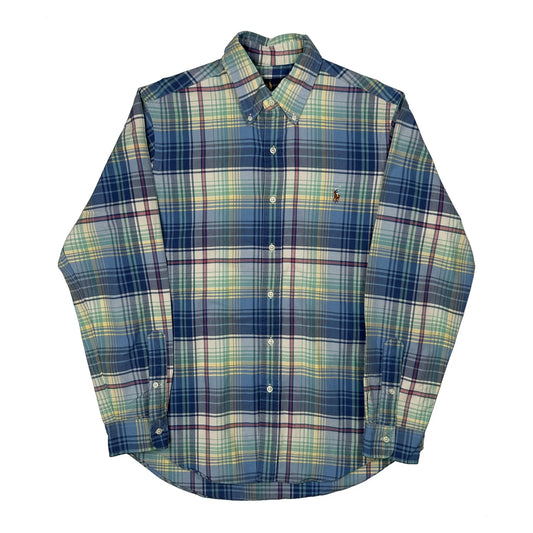 Ralph Lauren Checked Shirt - Medium Blue Cotton