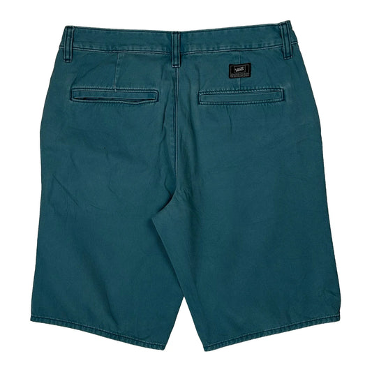 Vintage Vans Chino Shorts - 32W 10L Blue Cotton