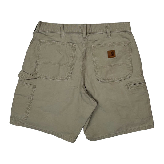 Vintage Carhartt Carpenter Shorts - 31W 8L Beige Cotton