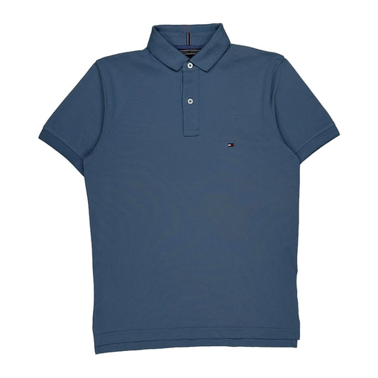 Tommy Hilfiger Polo Shirt - Small Blue Cotton