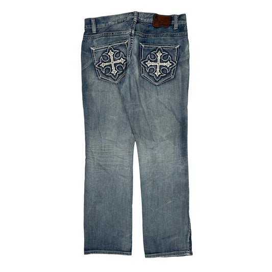 Flypaper Jeans - 33W 31L Blue Denim