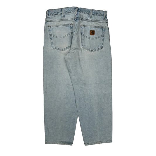 Carhartt Jeans - 33W 26L Light Wash Cotton