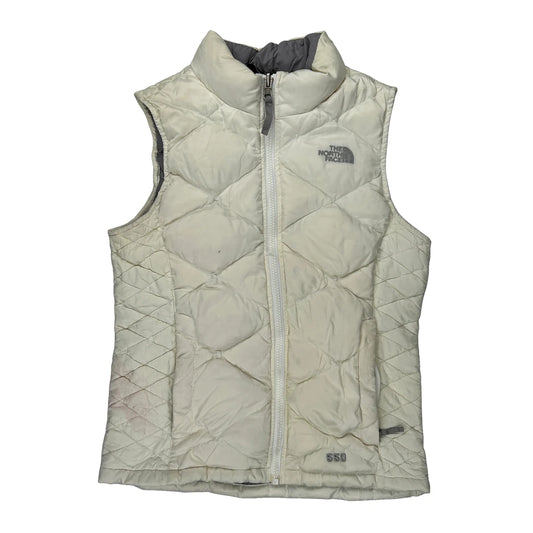 550 The North Face Gilet - Medium Cream Nylon