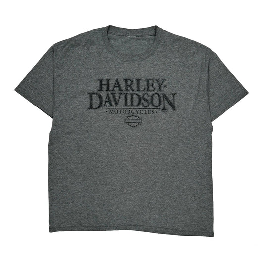 Vintage Napoleon Ohio Harley Davidson Graphic T-Shirt - XL Grey Cotton