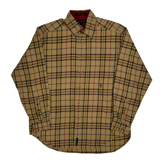 Tommy Hilfiger Checked Shirt - Medium Beige Cotton