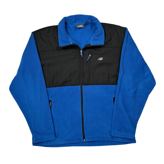 Vintage New Balance Fleece Jacket - Large Blue Polyester