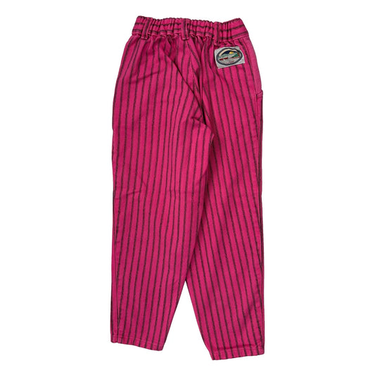 Age 4 Dkny Striped Trousers - XS Pink Cotton