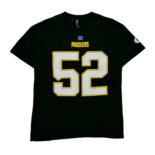 Vintage Packers Nfl T-Shirt - Medium Black Cotton
