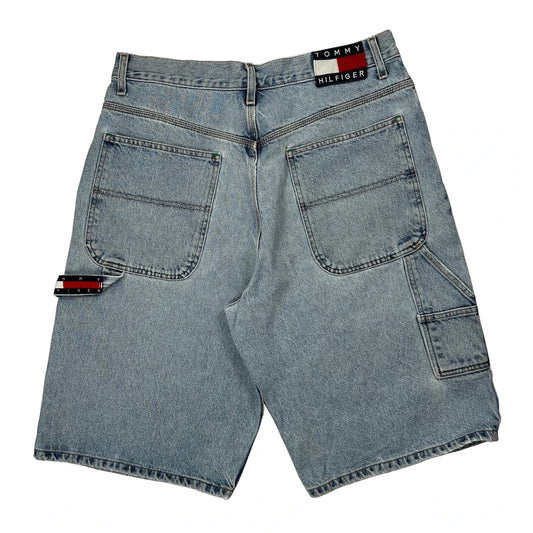 Tommy Jeans Denim Shorts - 32W 13L Light Wash Denim