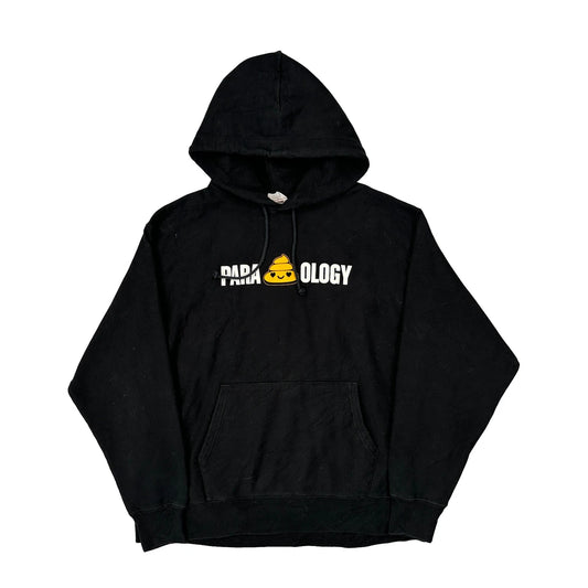 Vintage Reverse Weave Champion Graphic Hoodie - XL Black Cotton