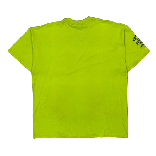 Motorcycles Harley Davidson Graphic T-Shirt - XL Yellow Cotton Blend