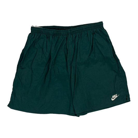 Nike Spellout Swim Shorts - XL Green Nylon