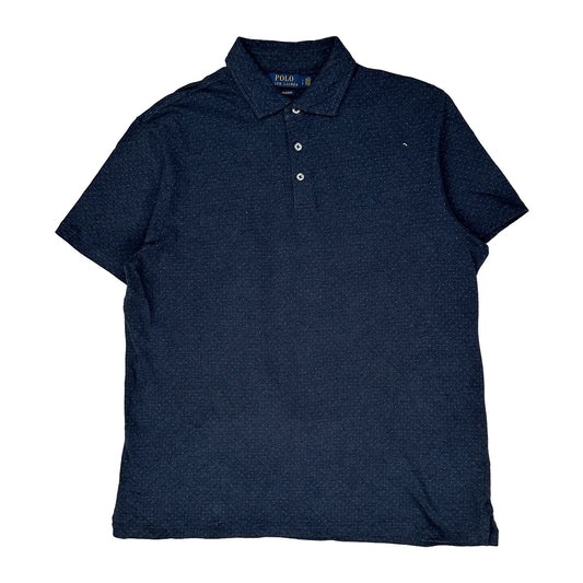 Polo By Ralph Lauren Slim Fit Polo Shirt - Large Navy Cotton