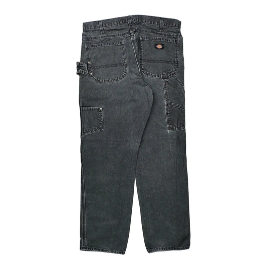 Dickies Carpenter Trousers - 36W 31L Grey Cotton