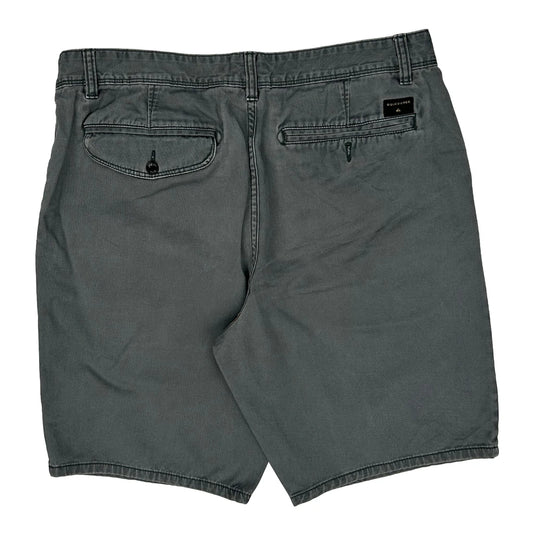 Vintage Quiksilver Chino Shorts - 35W 10L Grey Cotton