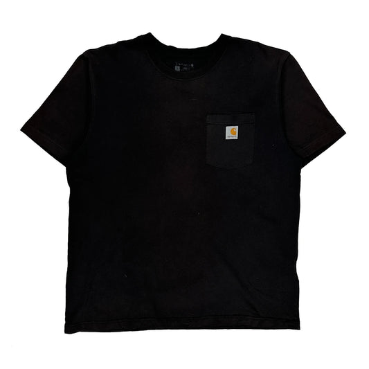 Carhartt T-Shirt - Medium Black Cotton