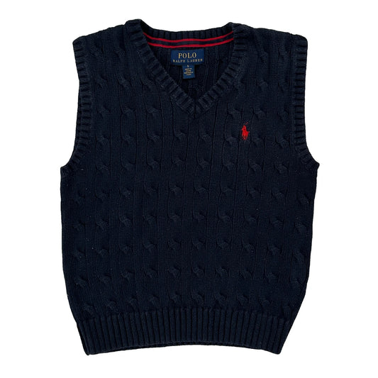 Age 4 Polo By Ralph Lauren Sweater Vest - Small Navy Cotton