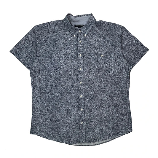 Tommy Hilfiger Short Sleeve Shirt - 2XL Blue Cotton