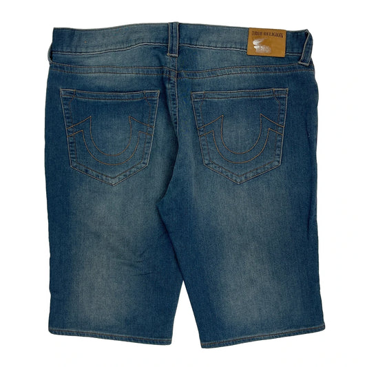 True Religion Denim Shorts - 38W 11L Blue Denim