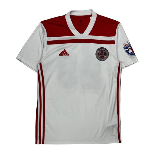 Vintage Chicago Fire Adidas Football Shirt - Small White Polyester