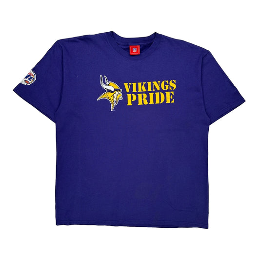 Vintage Vikings Nfl T-Shirt - XL Purple Cotton