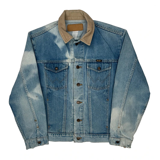 Wrangler Denim Jacket - Large Light Wash Denim