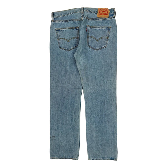 501 Levis Jeans - 34W 31L Light Wash Cotton