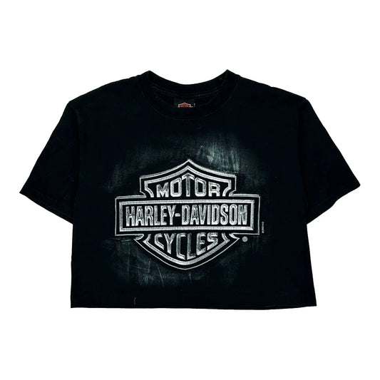 Clare'S Harley-Davidson Niagara Falls, Canada Harley Davidson Graphic T-Shirt - Small Black Cotton