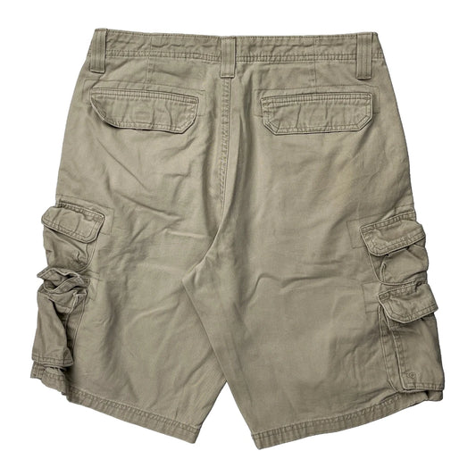 Lee Cargo Shorts - 32W 11L Beige Cotton