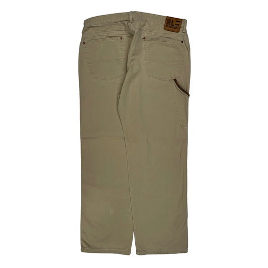 Ralph Lauren Carpenter Trousers - 36W 31L Beige Cotton