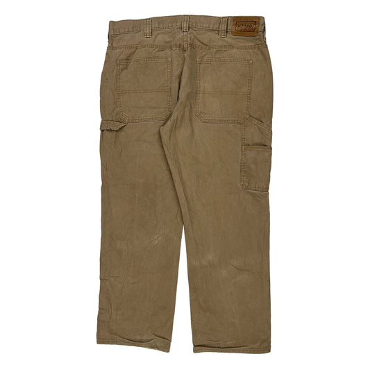 Vintage Schmidt Carpenter Trousers - 38W 30L Brown Cotton