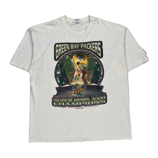 Vintage Green Bay Packers Starter Nfl T-Shirt - Large White Cotton