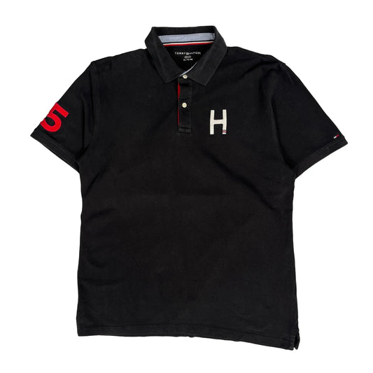 Tommy Hilfiger Polo Shirt - XL Black Cotton