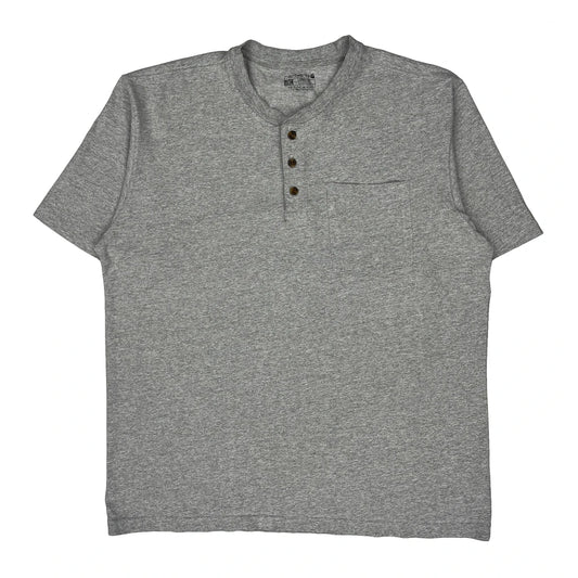 Carhartt T-Shirt - Large Grey Cotton Blend