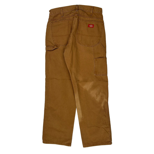 Dickies Carpenter Trousers - 30W 30L Brown Cotton