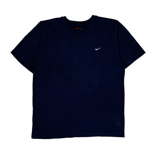 Nike T-Shirt - Medium Navy Cotton