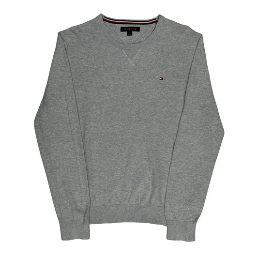 Vintage Tommy Hilfiger Jumper - Medium Grey Cotton