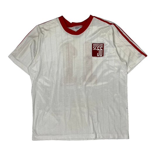 Vintage Madison Sc Adidas Football Shirt - XL White Polyester
