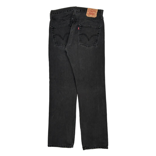 501 Levis Jeans - 32W 34L Black Cotton