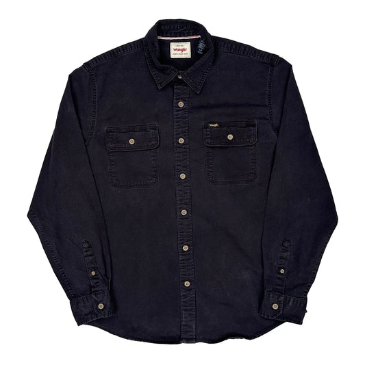 Vintage Wrangler Shirt - Large Black Cotton